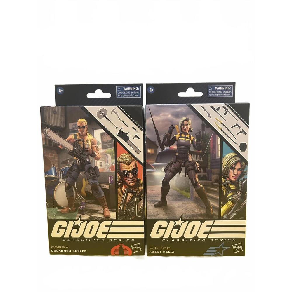 GI Joe Classified Series Dreadnok Buzzer & Agent Helix. Brand New